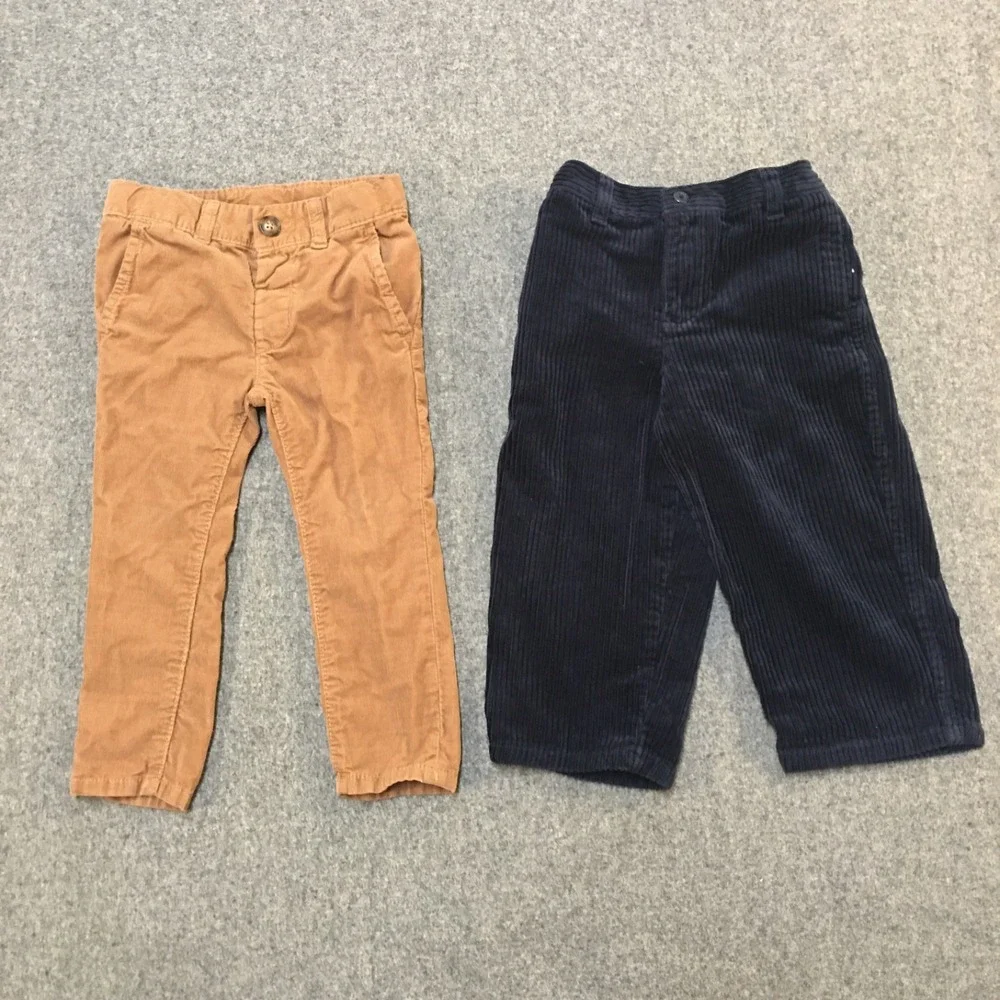 Baby Boy 24 Months 2T Clothing Lot 5x Pieces Winter Corduroy Preppy Colorful